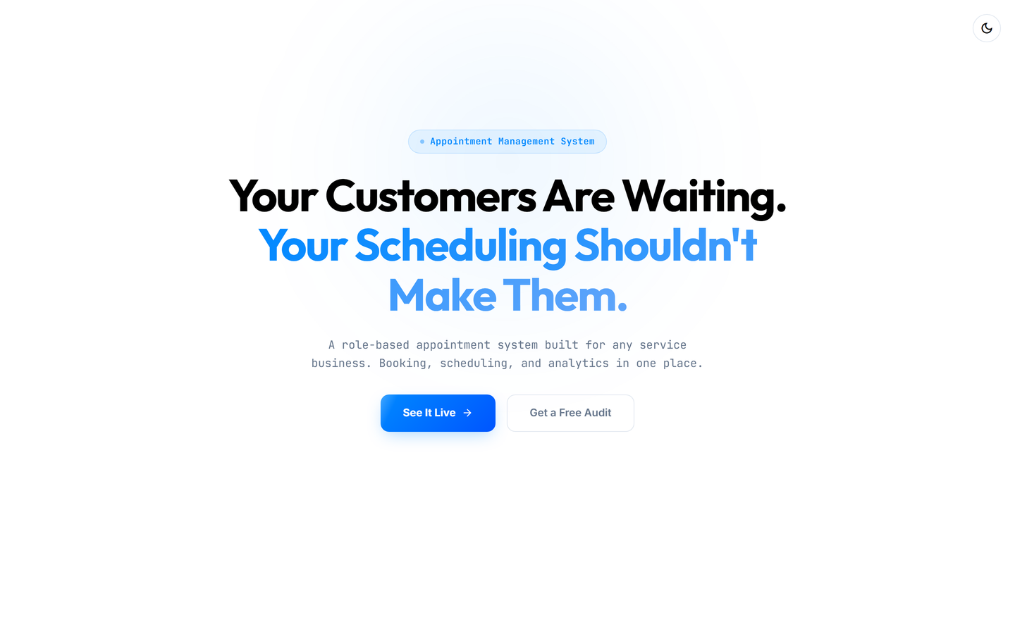 Appointment Scheduler screenshot
