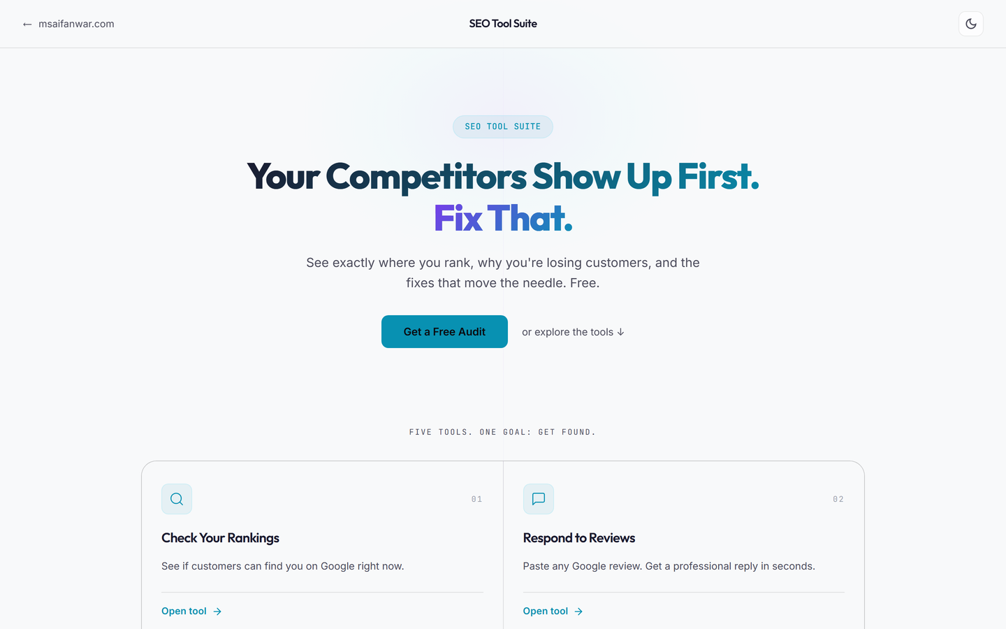 SEO Tool Suite screenshot